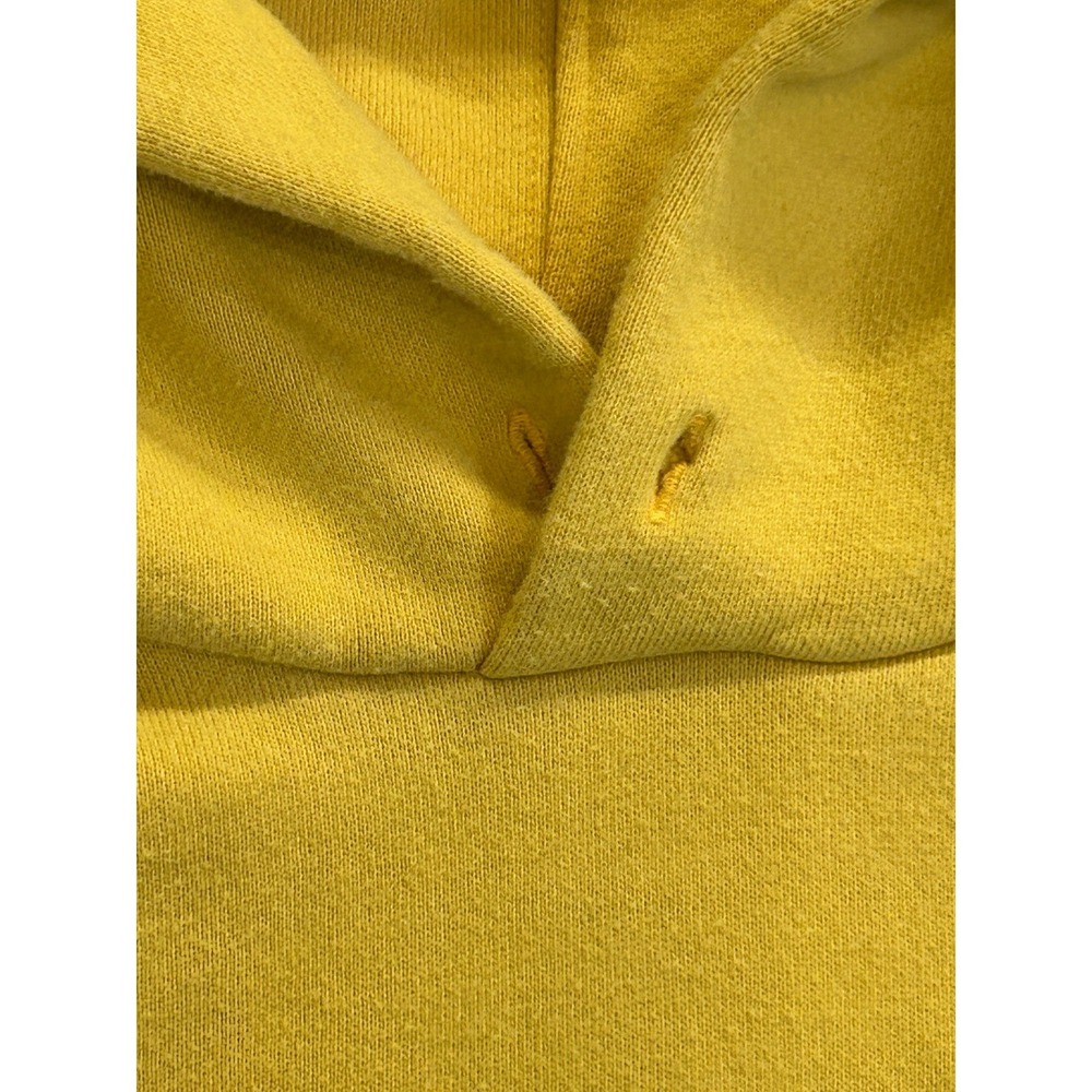 Levis Womens Cropped Hoodie Yellow Blue White Striped Sleeve Pullover Size M - Picture 5 of 10
